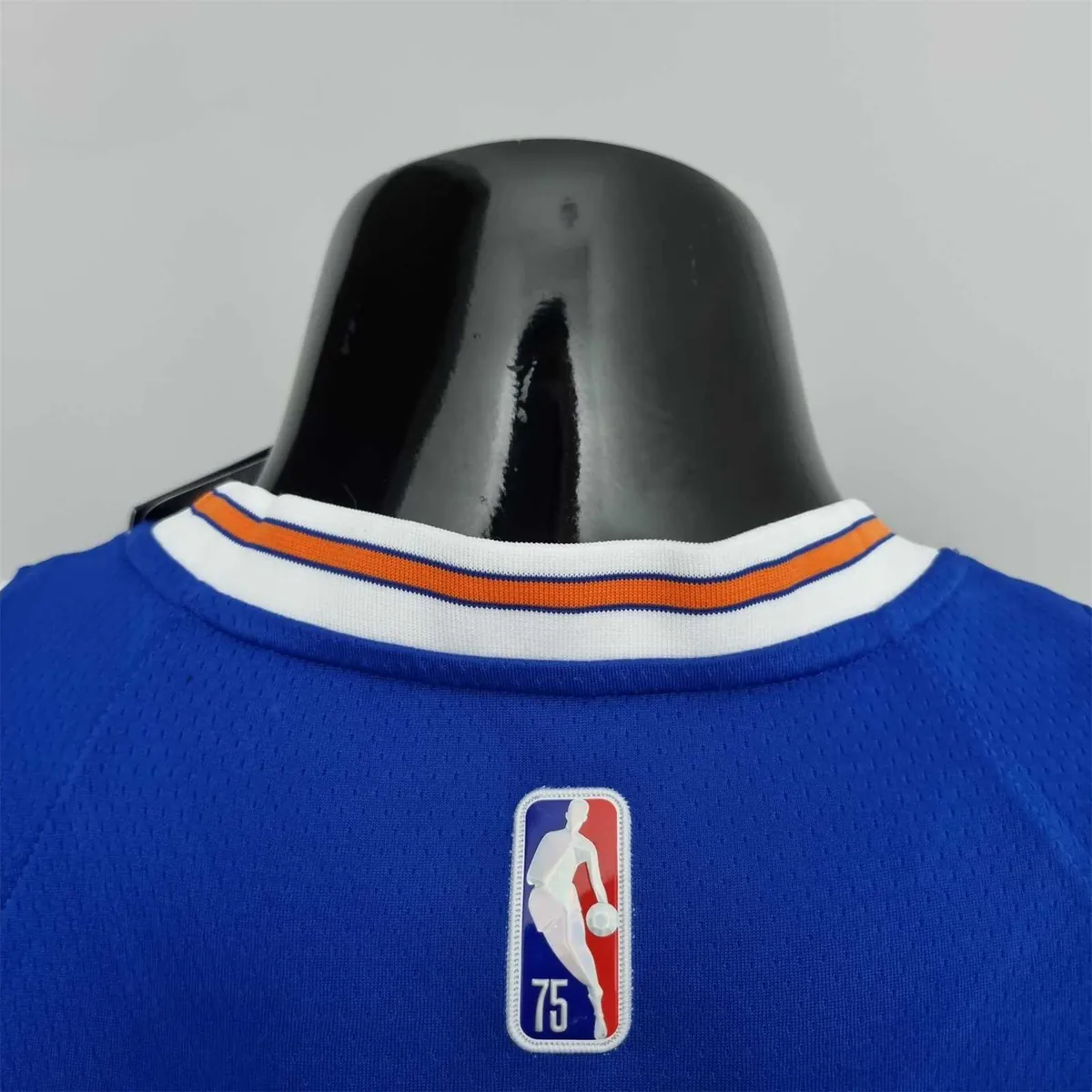 75th Anniversary Anthony #7 New York Knicks Jordan Limited Blue NBA Jersey 5