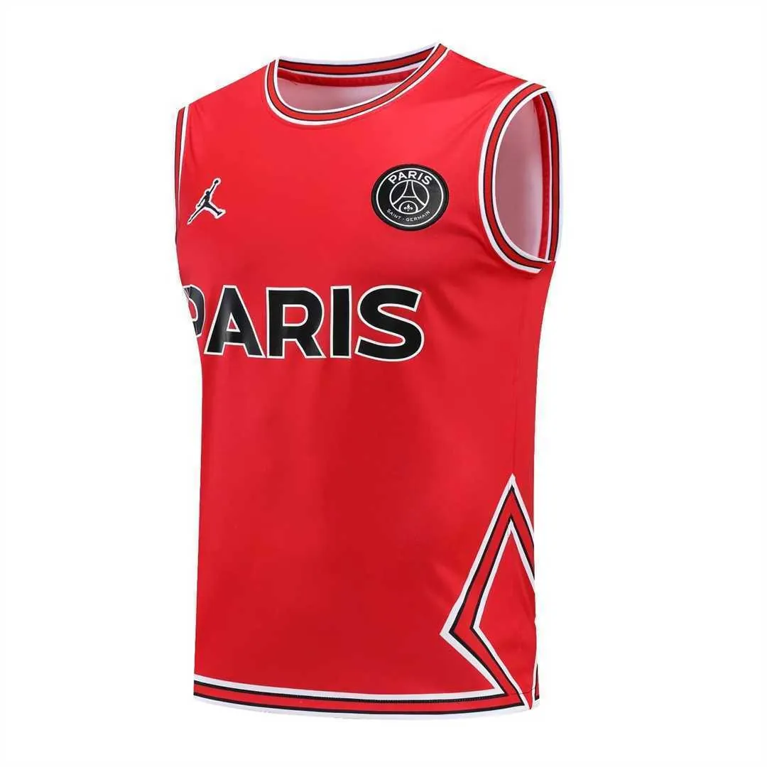 22-23 PSG vest training suit kit red 8