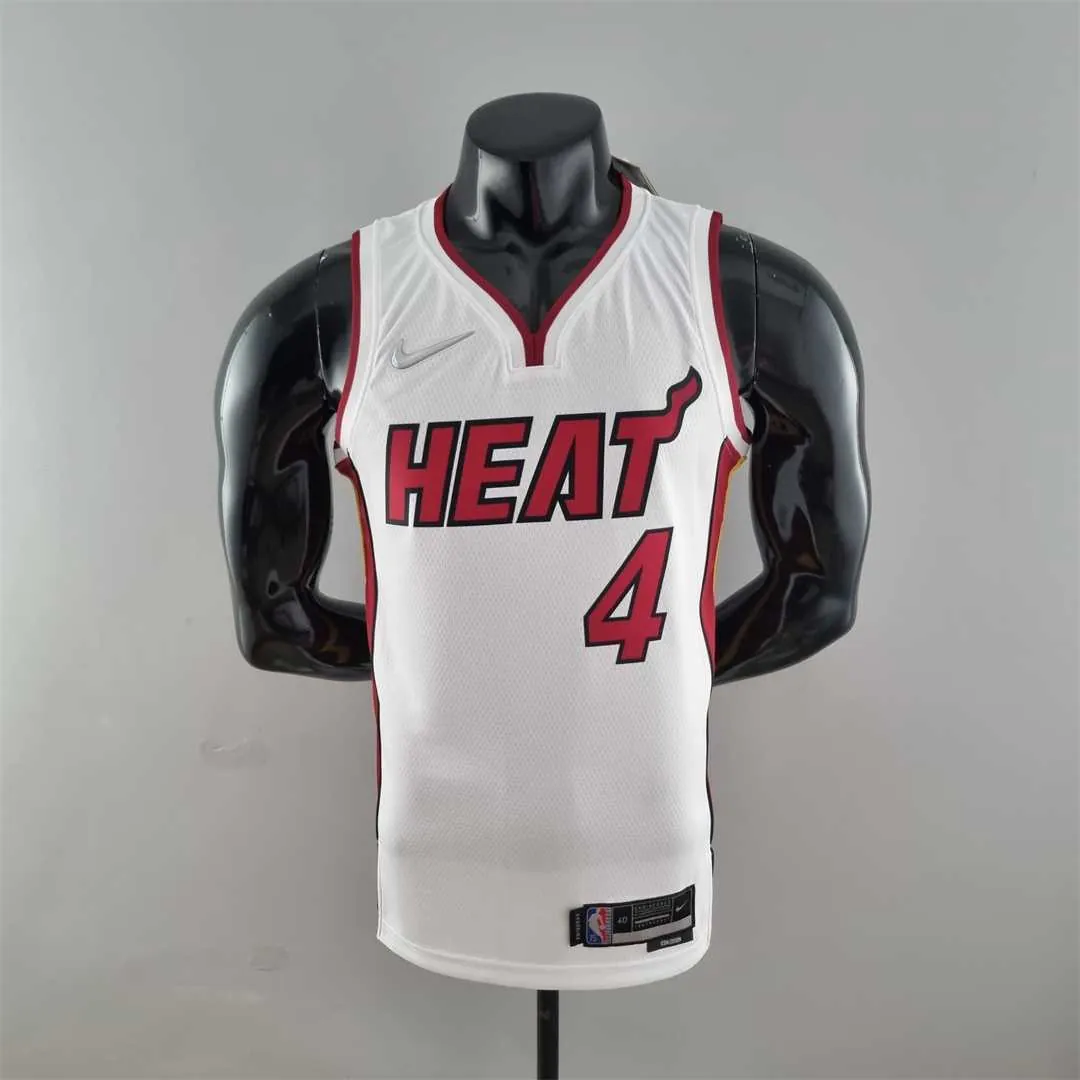 75th Anniversary Miami Heat OLADIPO#4 White NBA Jersey 10