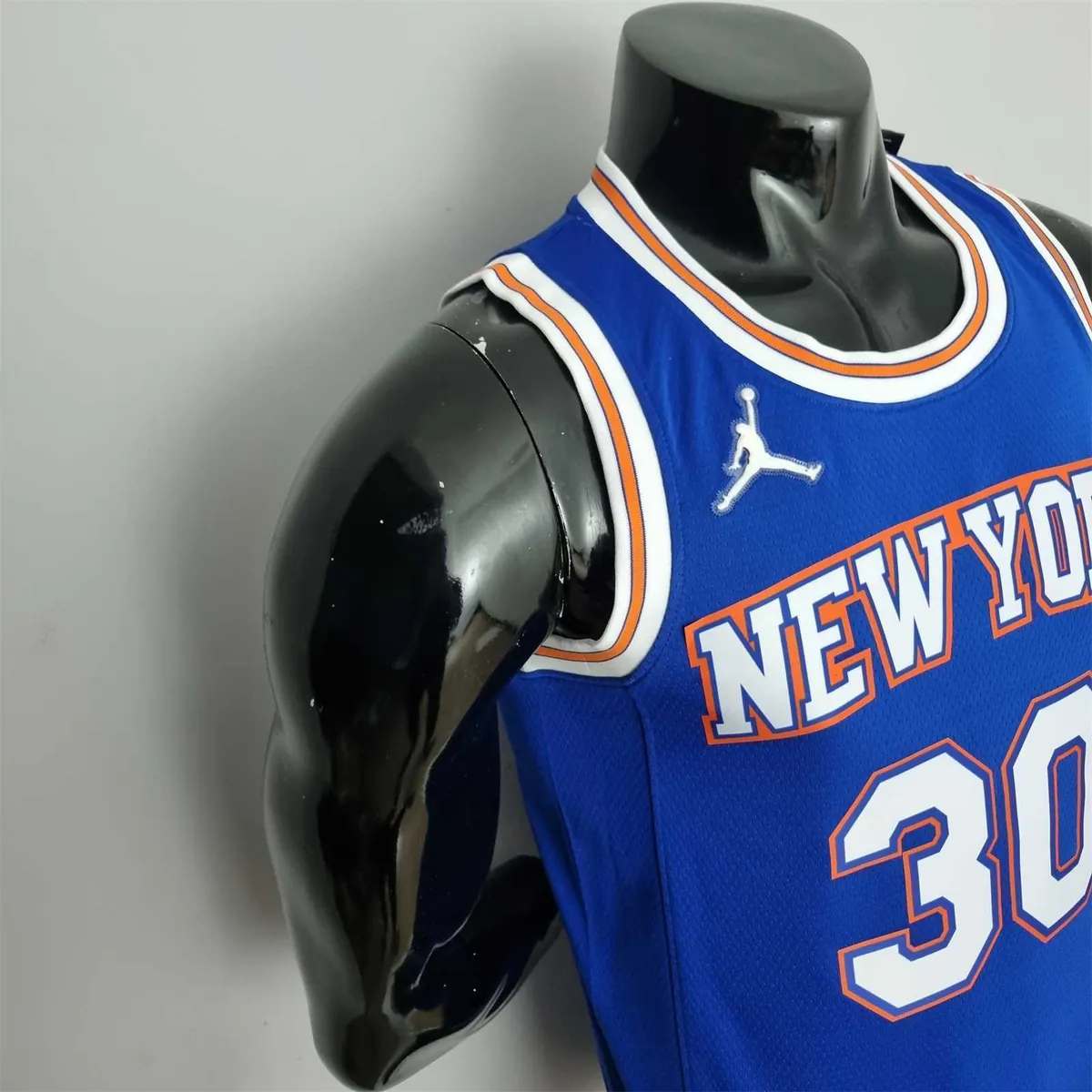 75th Anniversary Randle #30 New York Knicks Jordan Limited Blue NBA Jersey 4