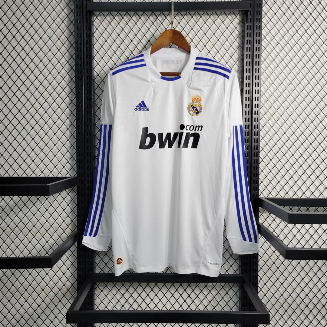 10-11 Real Madrid home long sleeve 10