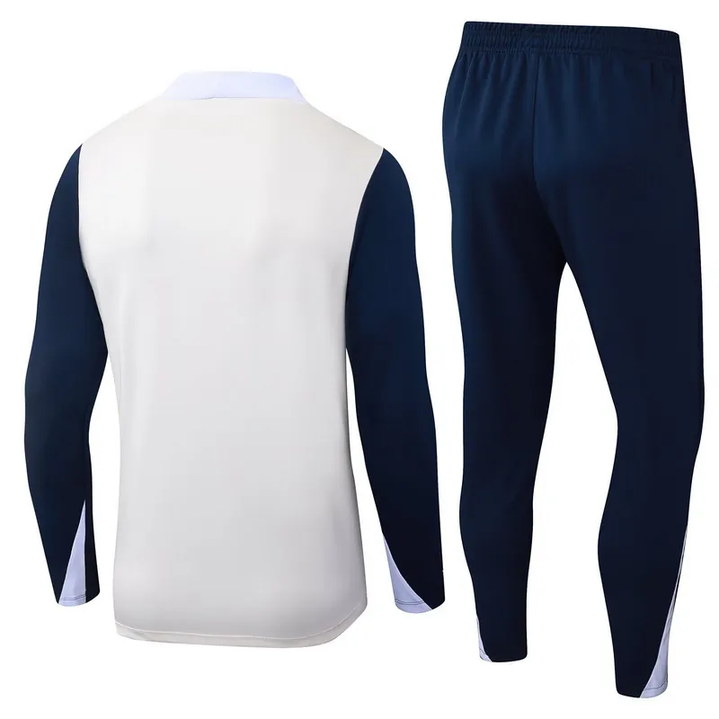 25-26 Inter Milan Beige&Navy Training Kits Long Football Tracksuits 2