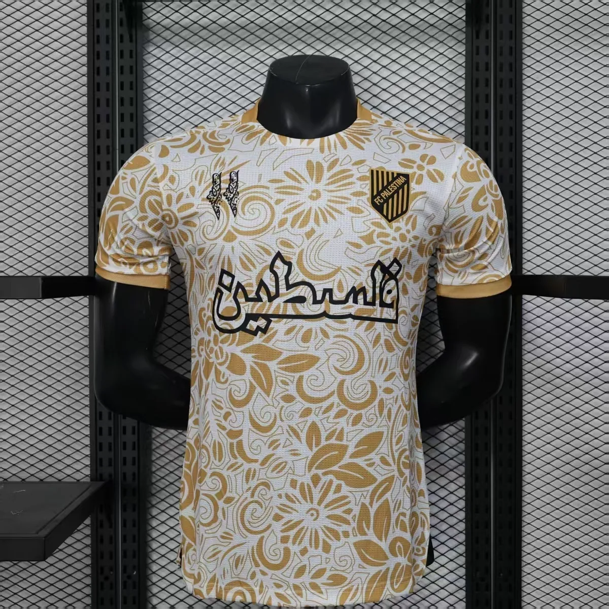 2025 Palestine White Gold Special Edition Kit Player Version Shirt AAAAJersey Dropship Yupoo 6