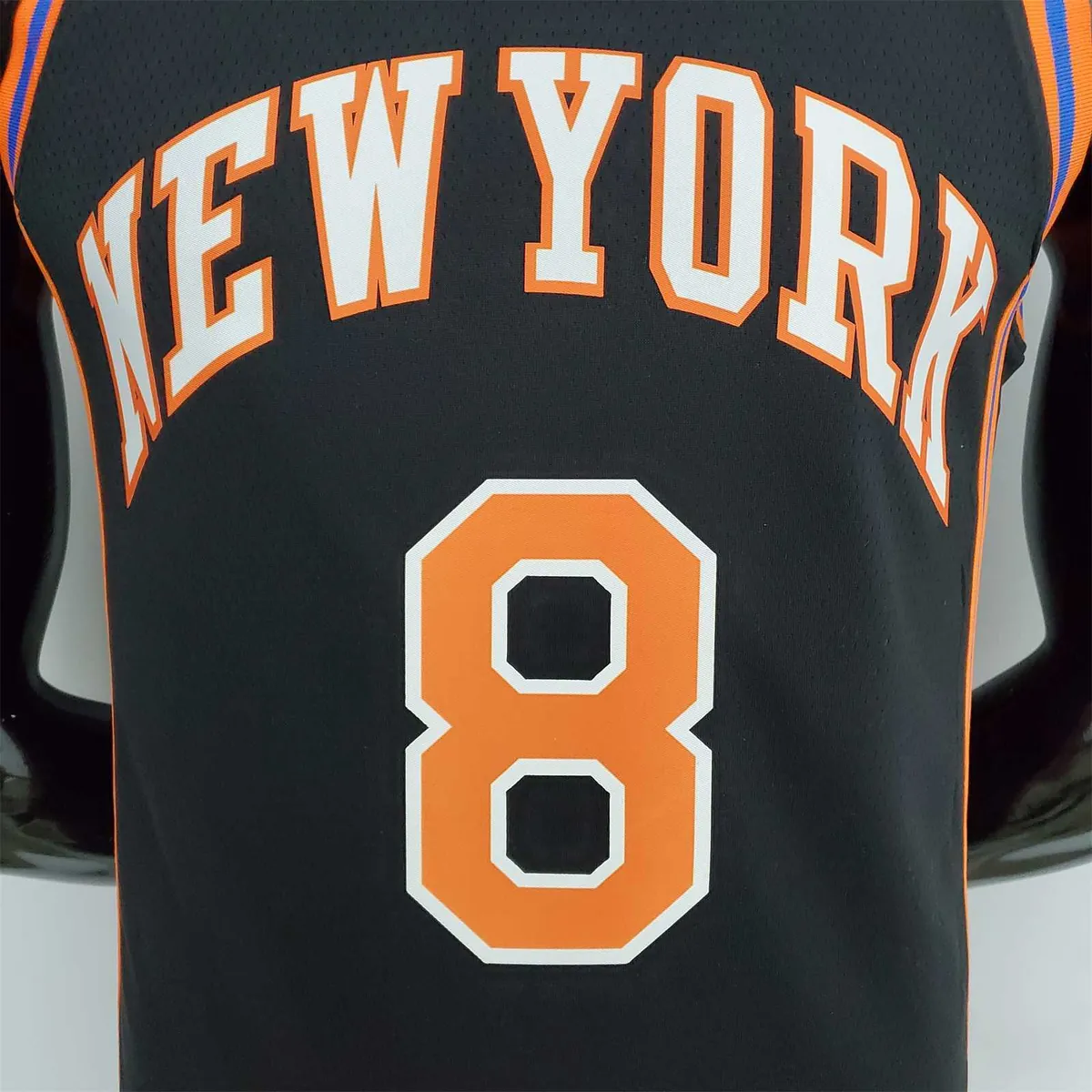 2022 Season Walker#8 Knicks Urban Edition Black NBA Jersey 7