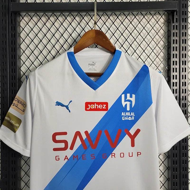 23-24 Al Hilal away size S-4XL Soccer Jersey 3