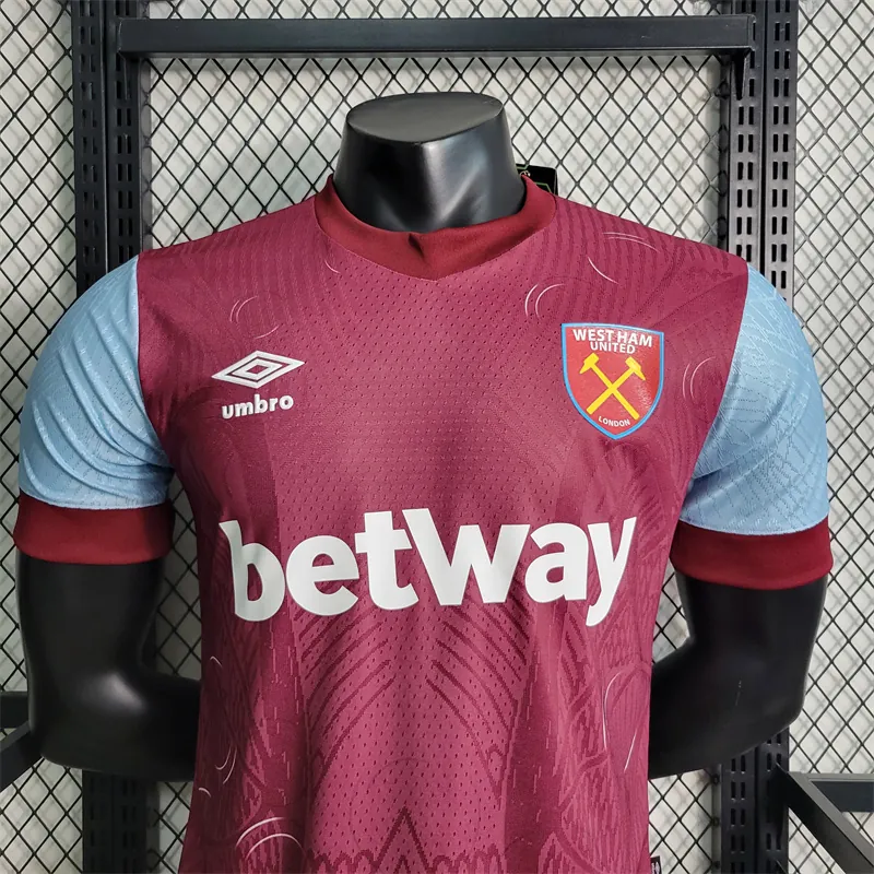 23-24 West Ham Home Player Version Size S-XXL Soccer Jerseys 5