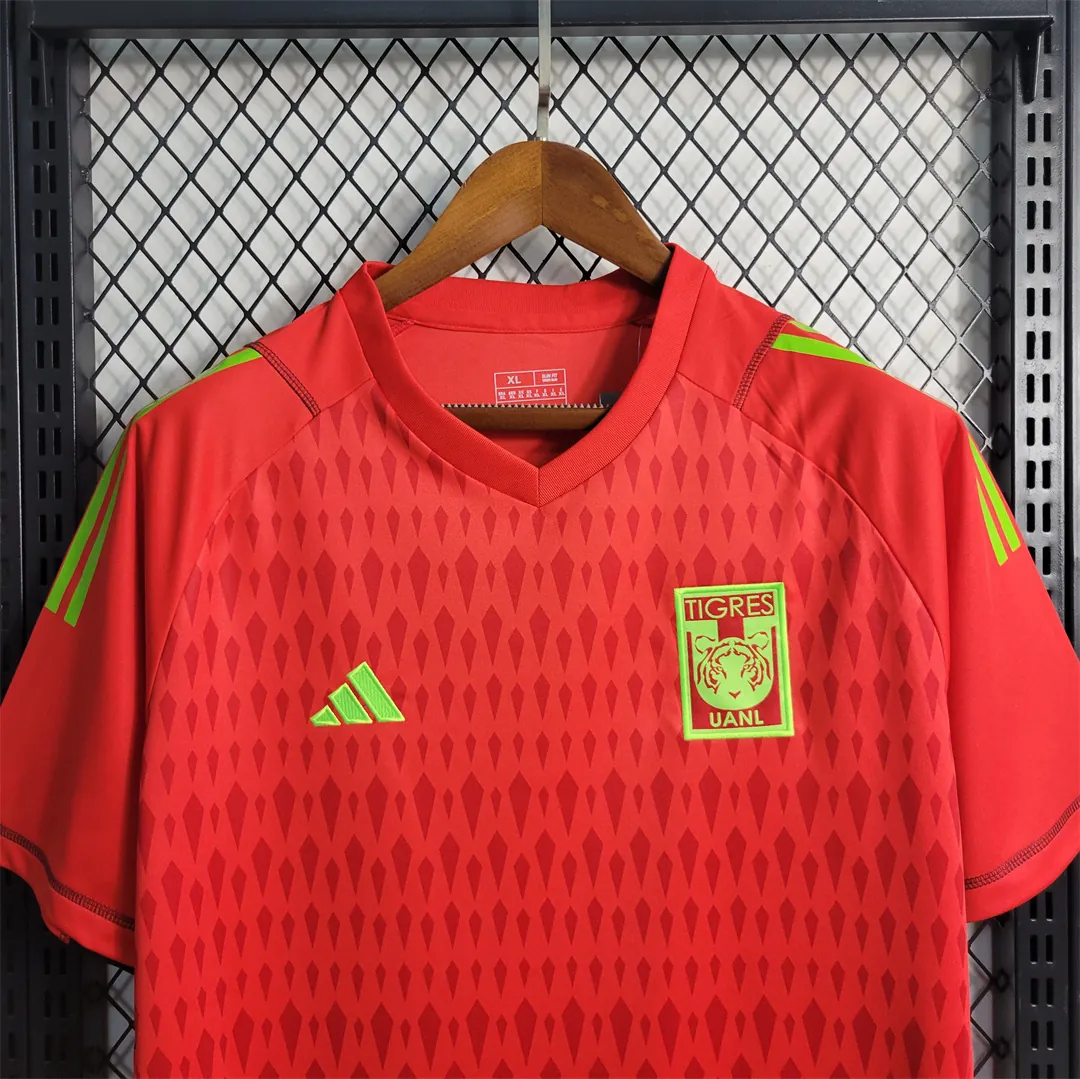 23-24 Tigres UANL Red Goalkeeper Red Kit Soccer Jerseys Yupoo 2