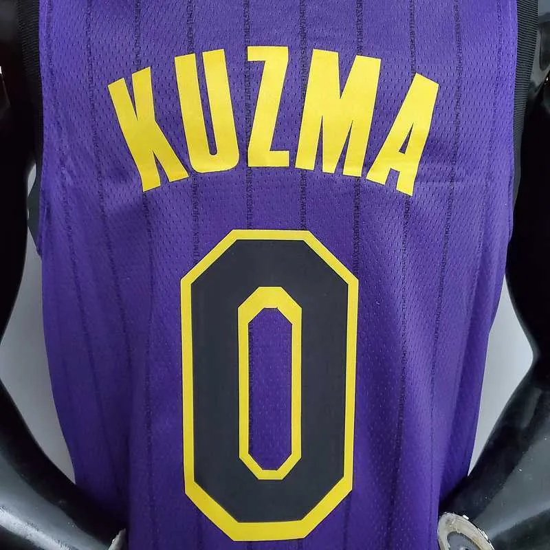 KUZMA #0 Lakers Round neck purple 1