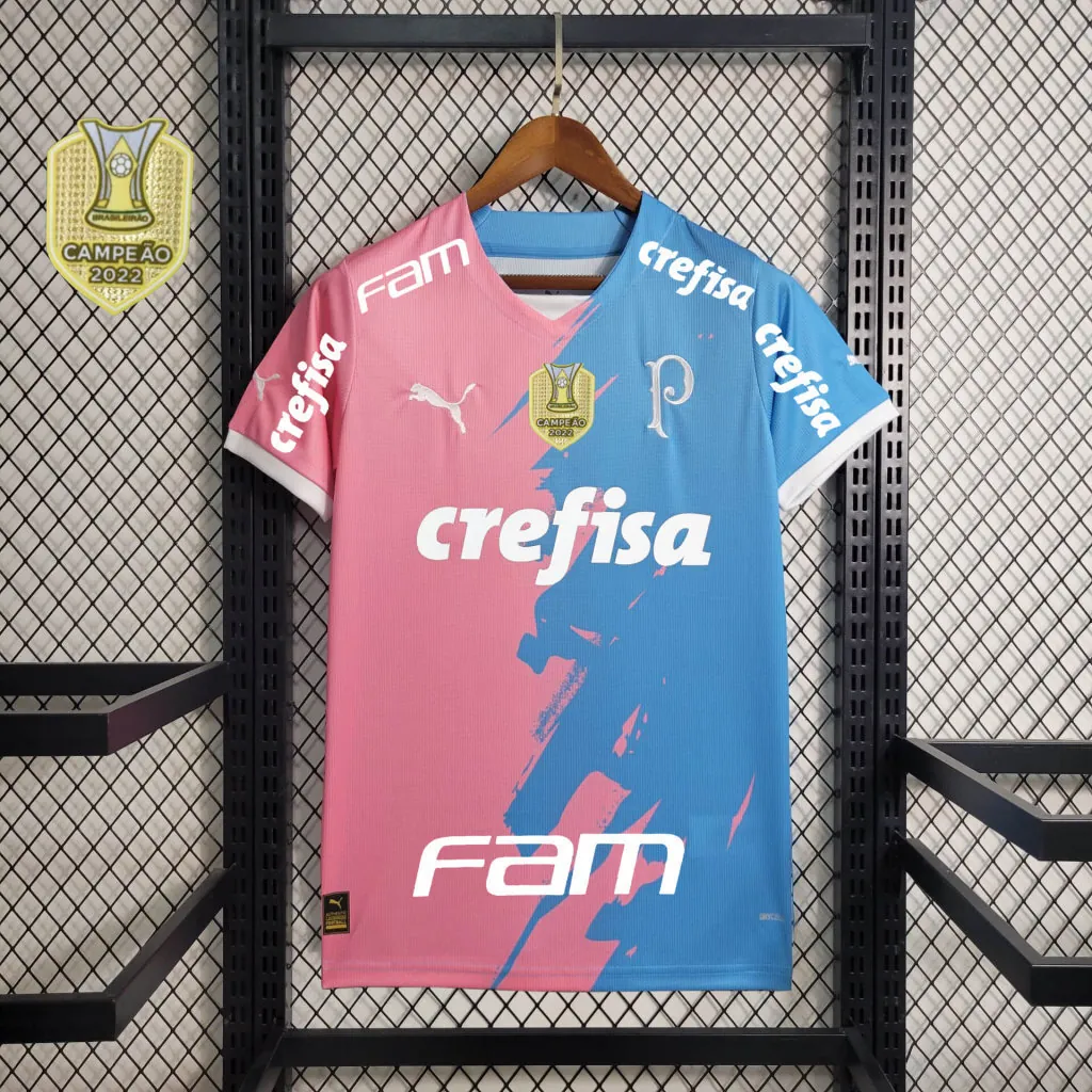 23-24 Palmeiras Special Edition Pink&Blue S-4XL Cheap Soccer Jerseys 3