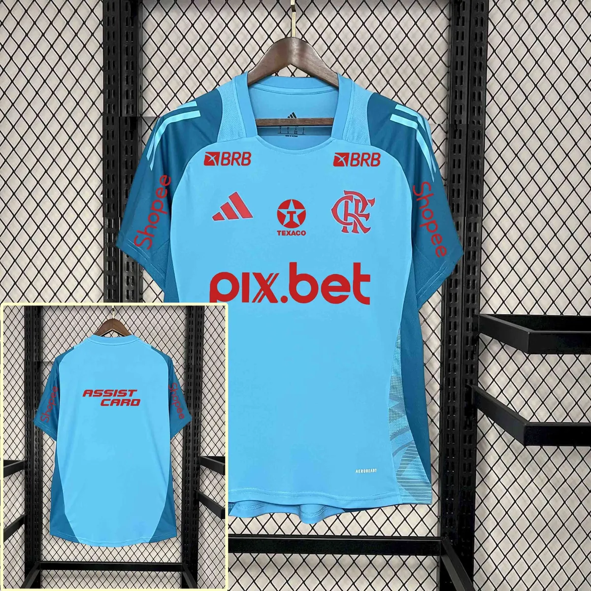 25-26 All Sponsor Flamengo Blue Training Kit Soccer AAAAJersey Yupoo S-2XL 1