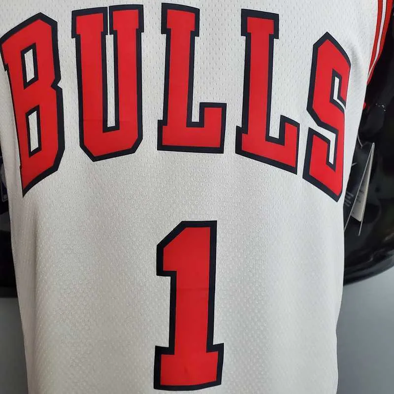ROSE #1 Chicago Bulls white 2