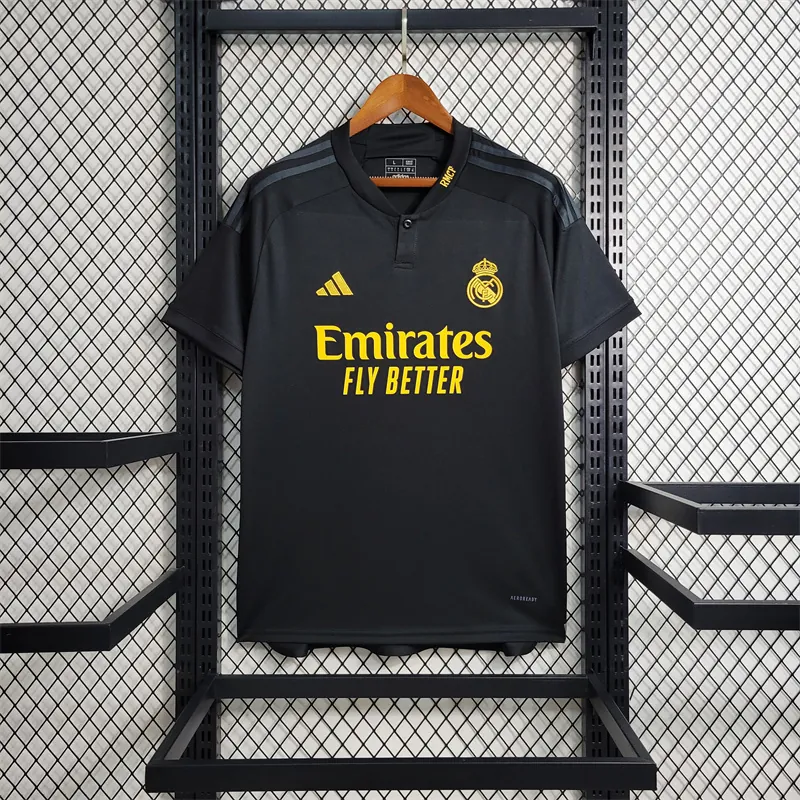 23-24 Real Madrid Third Kit Black Shirt Soccer Jerseys Yupoo 10