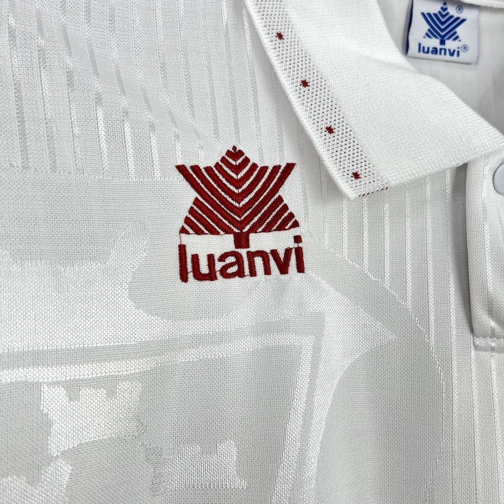 95-96 Albacete Home Retro Kit Vintage Shirt AAAAJersey Supply Yupoo 3