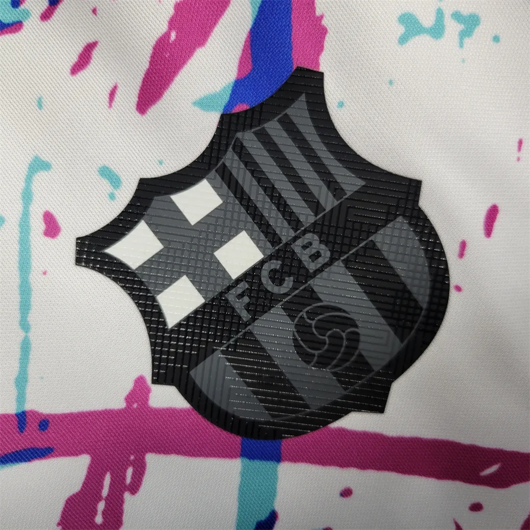 23-24 Barcelona White Training Suit 4