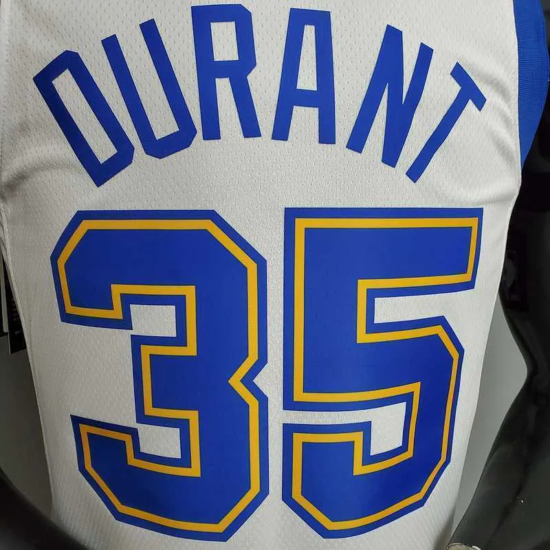 Retro version DURANT#35 Golden State Warriors white 4