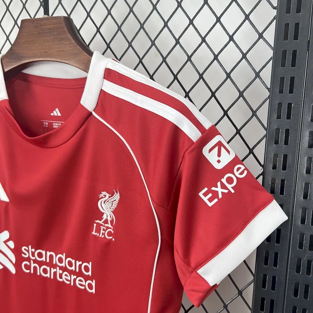 25-26 Liverpool Home Kid Kits Youth Apparels AAAAJersey Wholesale Yupoo 3