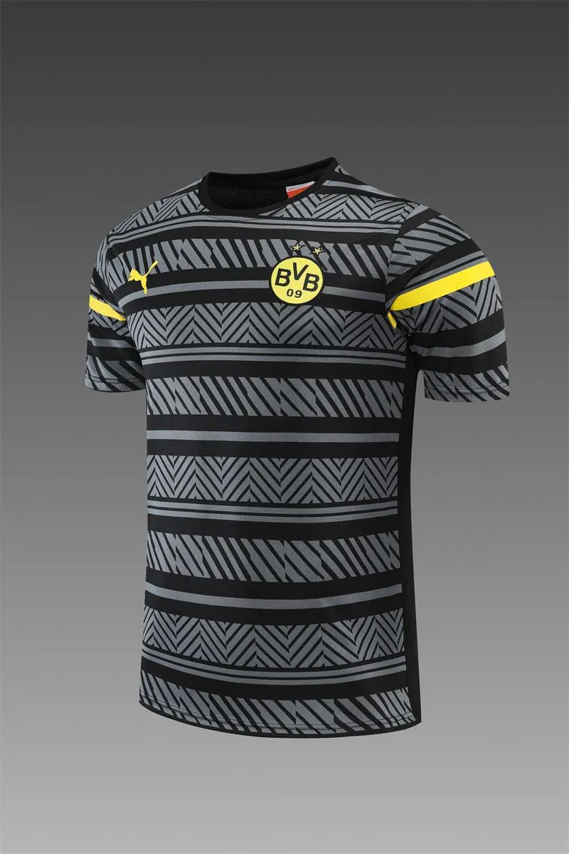 22-23 Dortmund Training Suit Short Sleeve Kit Grey 2