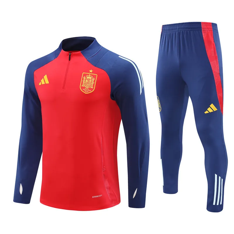 2024 Spain Long Sleeve Training Suit Football Shirts 4