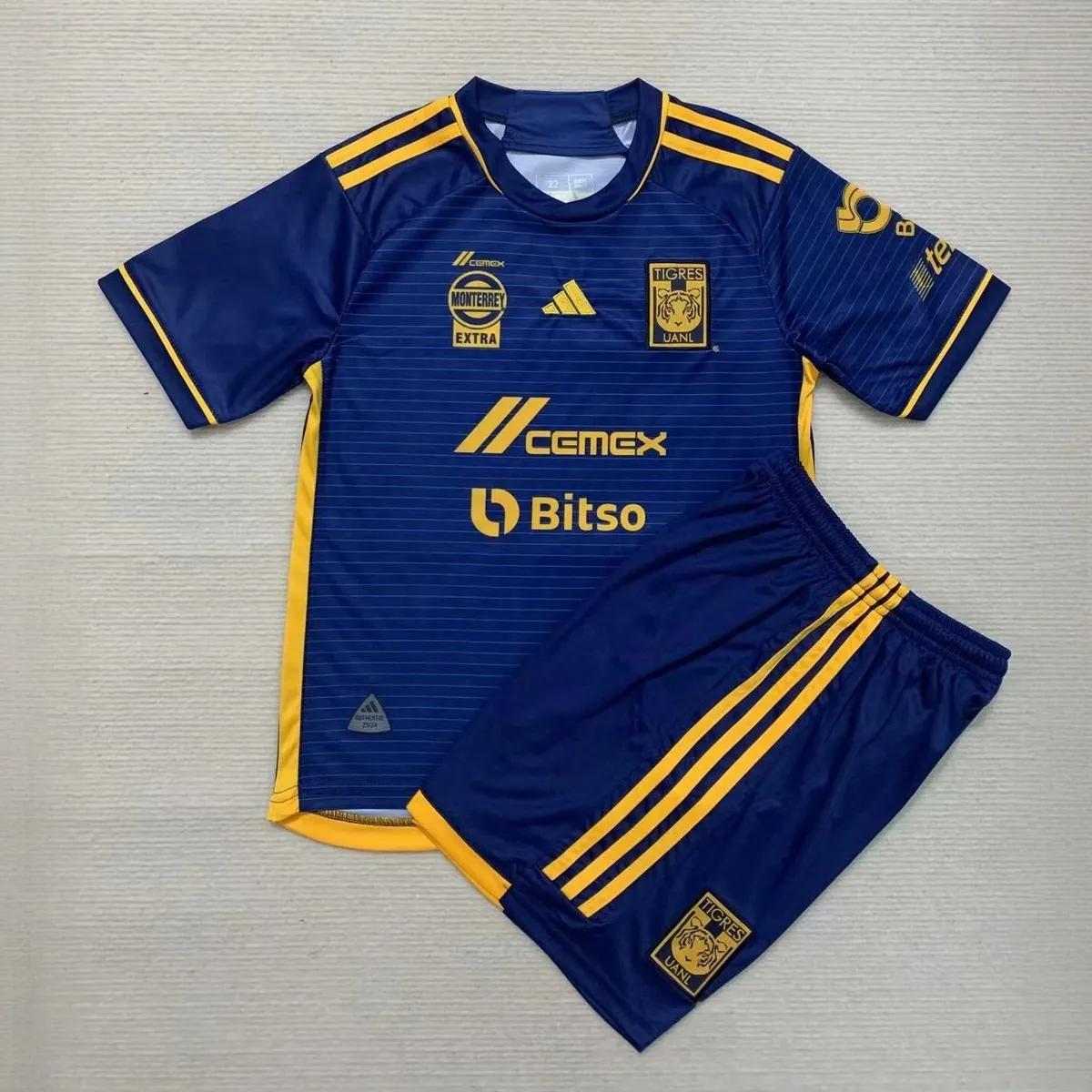 23-24 Tigres UANL Away Kids Kits Children Sets Soccer Jerseys Yupoo 2