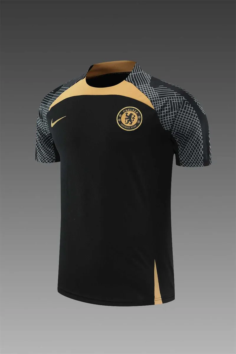 22-23 Chelsea training suit short sleeve kit black 14