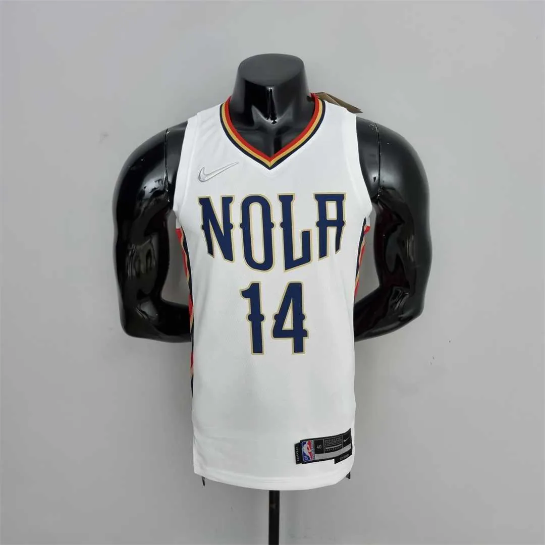 2022 New Orleans Pelicans Ingram#14 City Edition Williams #1 White NBA Jersey 10