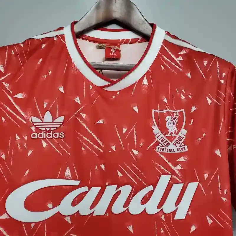 89-91 Retro Liverpool Soccer Jersey Home S-2XL 6