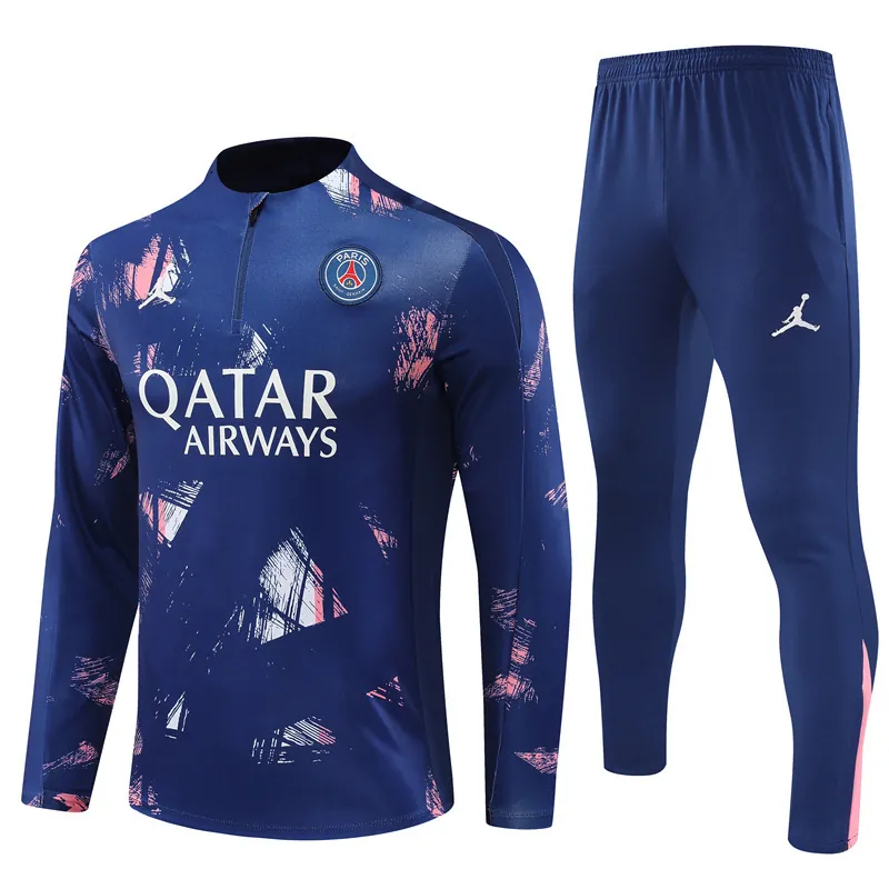 24-25 PSG Long Sleeve Training Suit Football Shirts 4