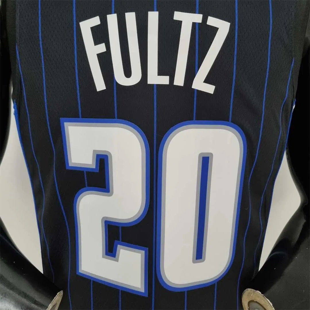 75th Anniversary Fultz#20 Orlando Magic Black NBA Jersey 6