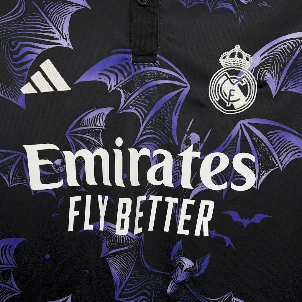 24-25 Real Madrid X Halloween Bat Special Edition T-Shirt AAAAJersey Supplier Yupoo 4