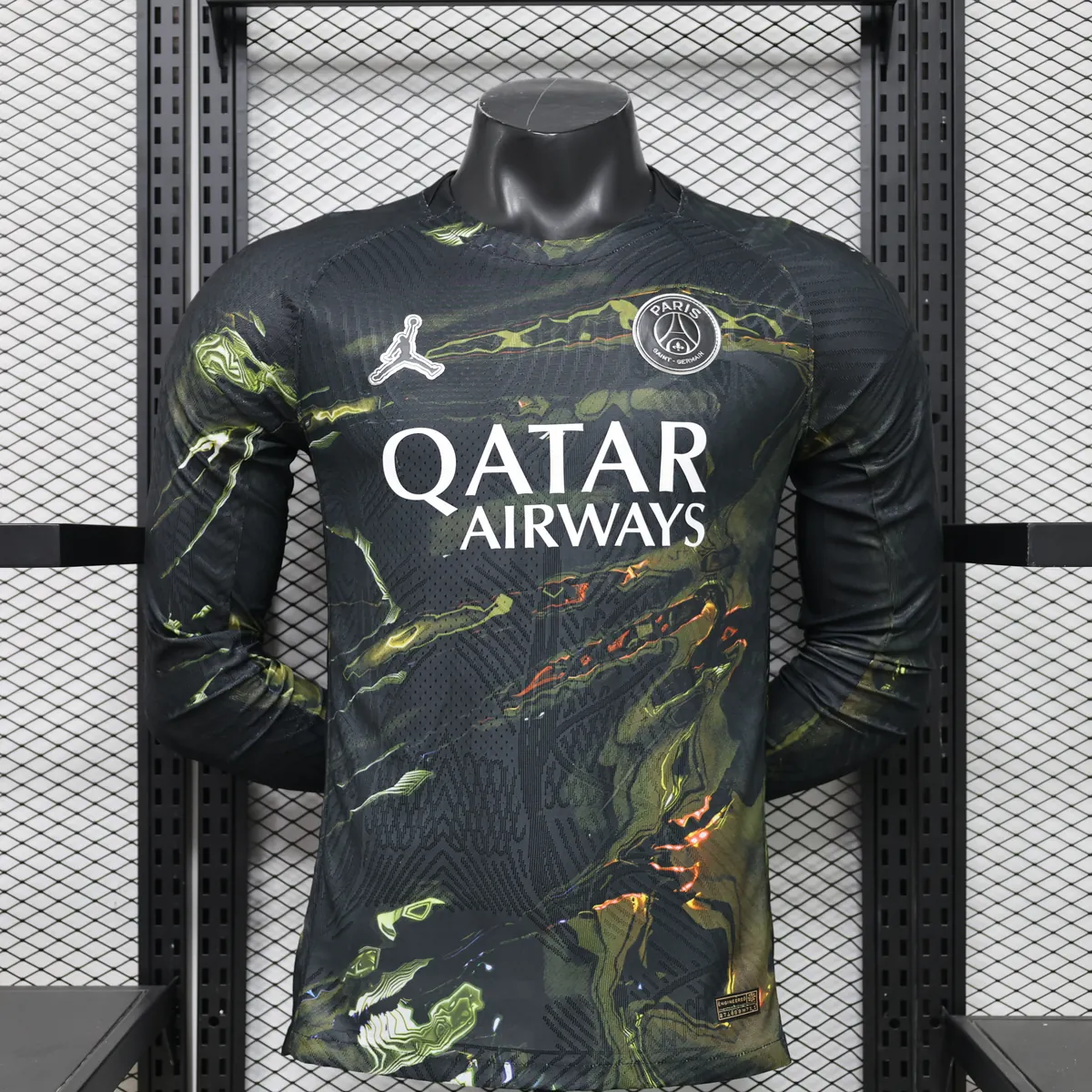 26-27 PSG x Stadium Night Forth Kit Player Edition Soccer Long Sleeve Shirts AAAAJersey Supply Yupoo 5