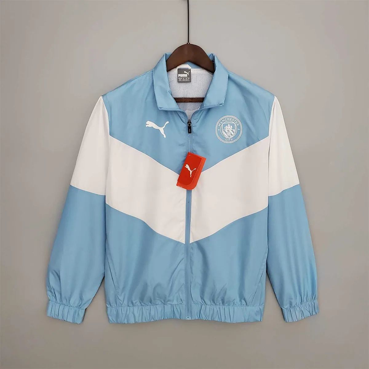 21-22 Manchester City bluewhite windbreaker 8