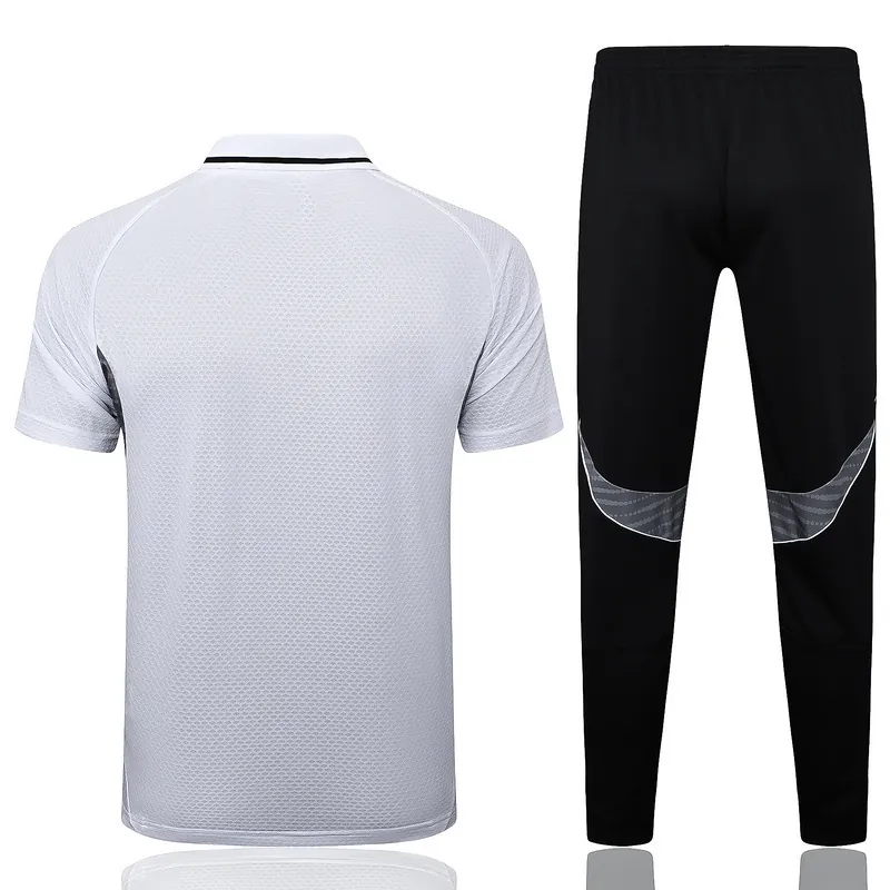 25-26 Real Madrid Polo White&Black Training Kits Football Tracksuits 1