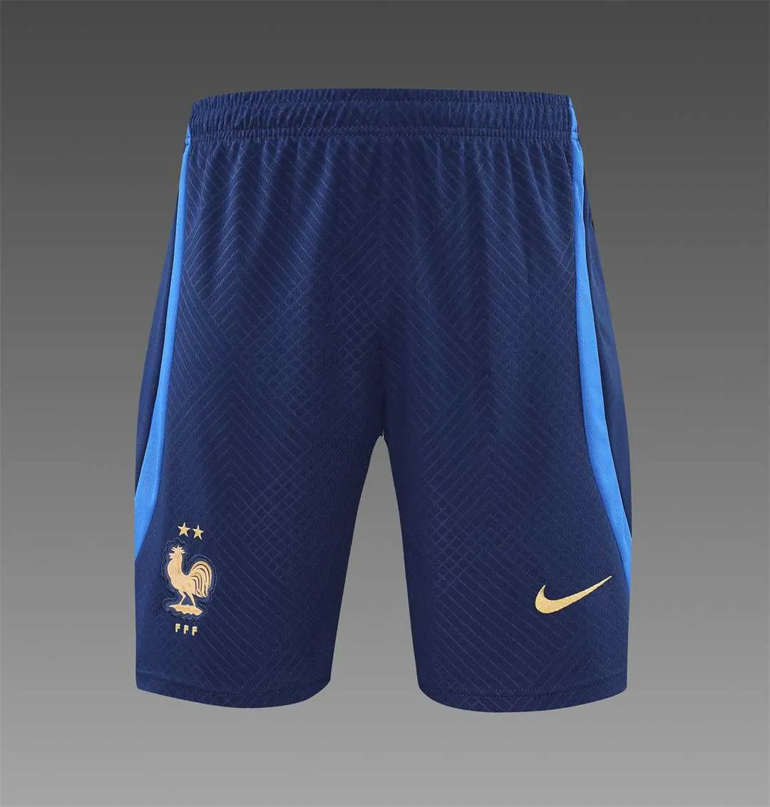 2022 France Training Suit Short Sleeve Kit White Blue 6