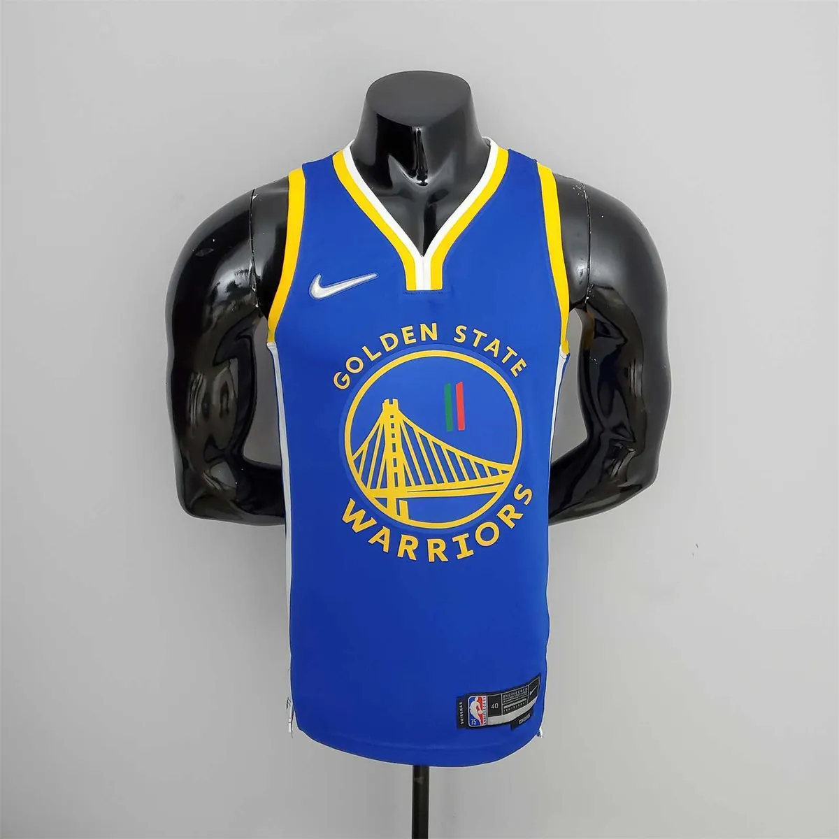 75th Anniversary Golden State Warriors Thompson #11 Mexico Edition Blue NBA Jersey 10