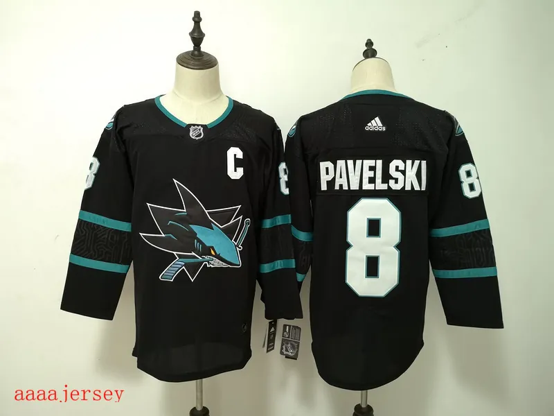 San Jose Sharks ice hockey jersey M-3XL 圣何西鲨鱼队冰球服 4