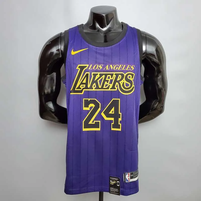 Bryant #24 Lakers Round neck purple 7