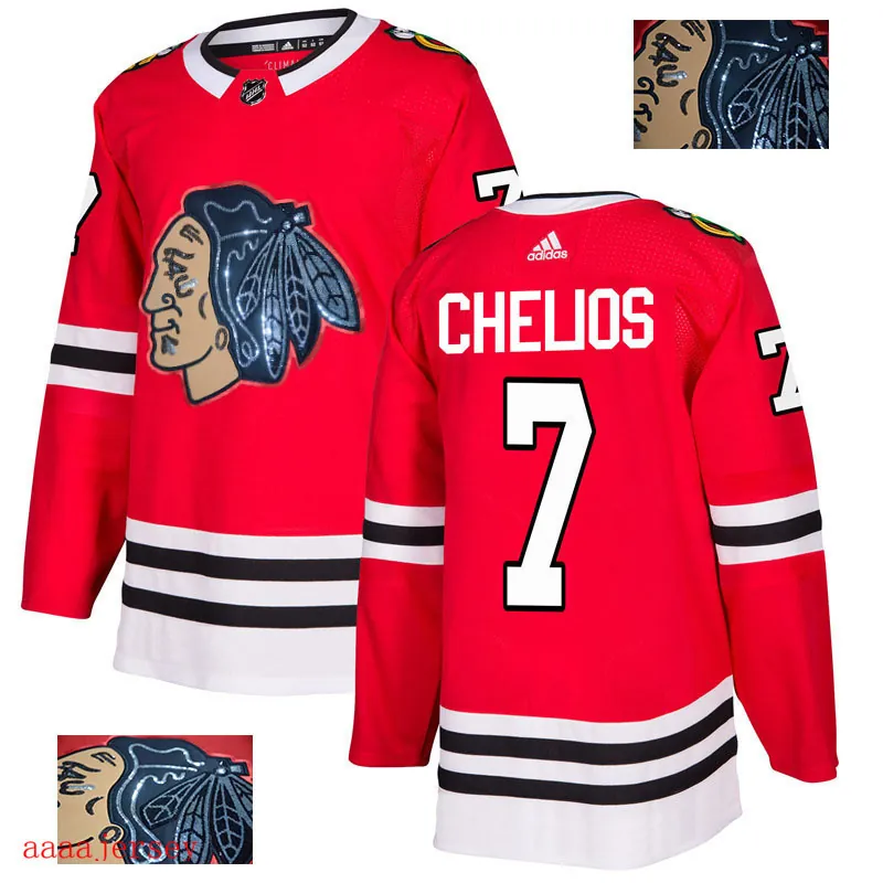 2018 Chicago Blackhawks ice hockey jersey M-3XL 芝加哥黑鹰队时尚亮片款冰球服 41
