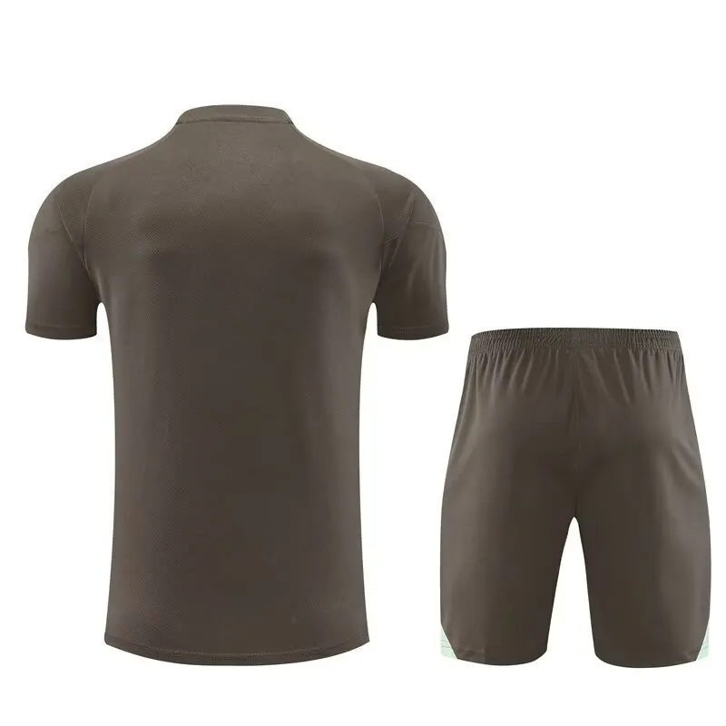 25-26 Real Madrid Training Kits Brown Football Tracksuits 2