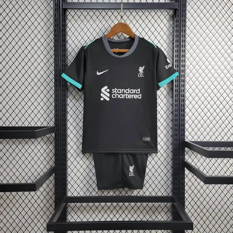 24-25 Liverpool Away Kid Kits Youth Apparels Football AAAAJersey Yupoo 8