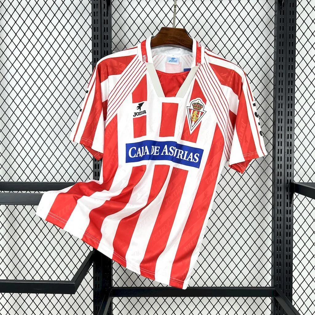 94-95 Sporting de Gijón Home Retro Kit Vintage Shirt AAAAJersey Supply Yupoo 6