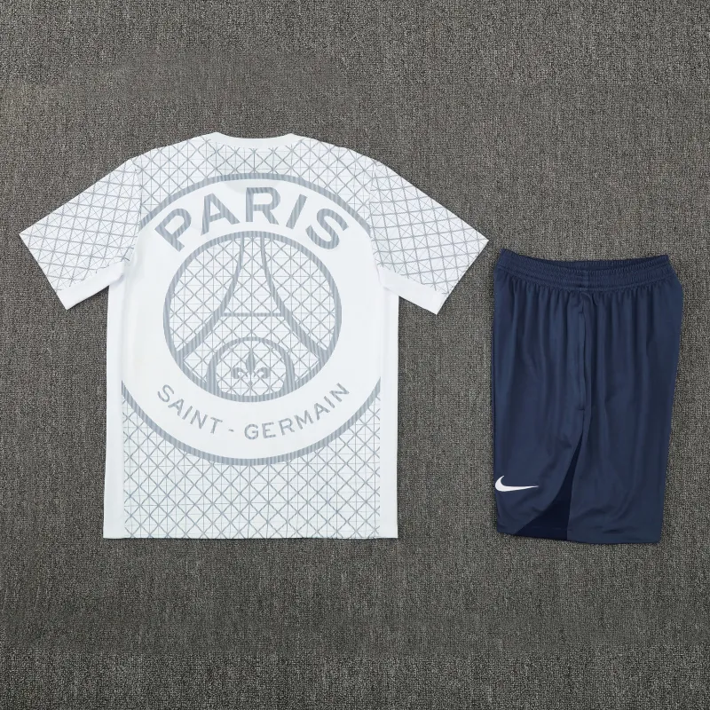 25-26 PSG Paris Training White Kit Soccer Suit AAAAJersey Supply Yupoo 1