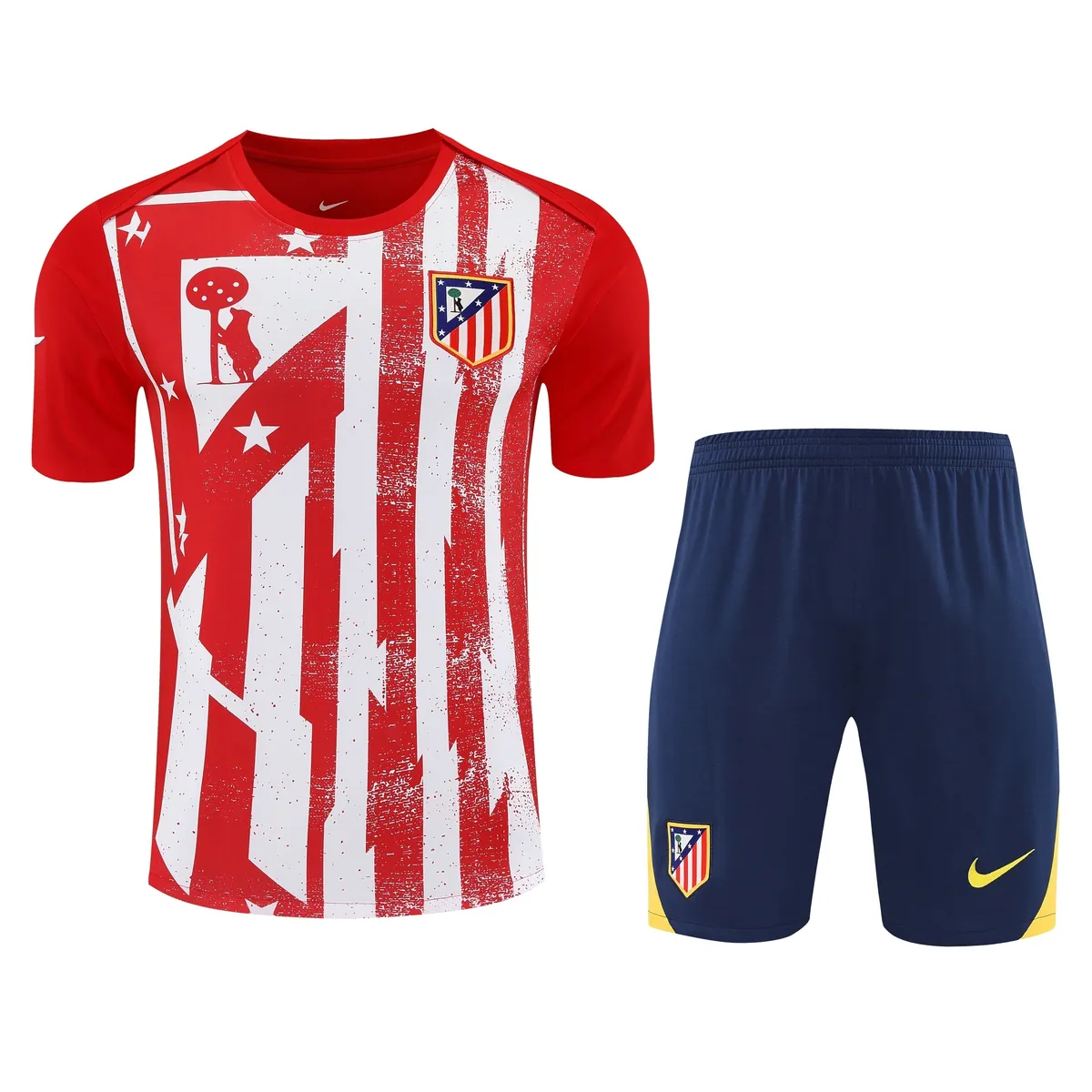 25-26 Atletico Madrid Red Training Kits Football Tracksuits 6