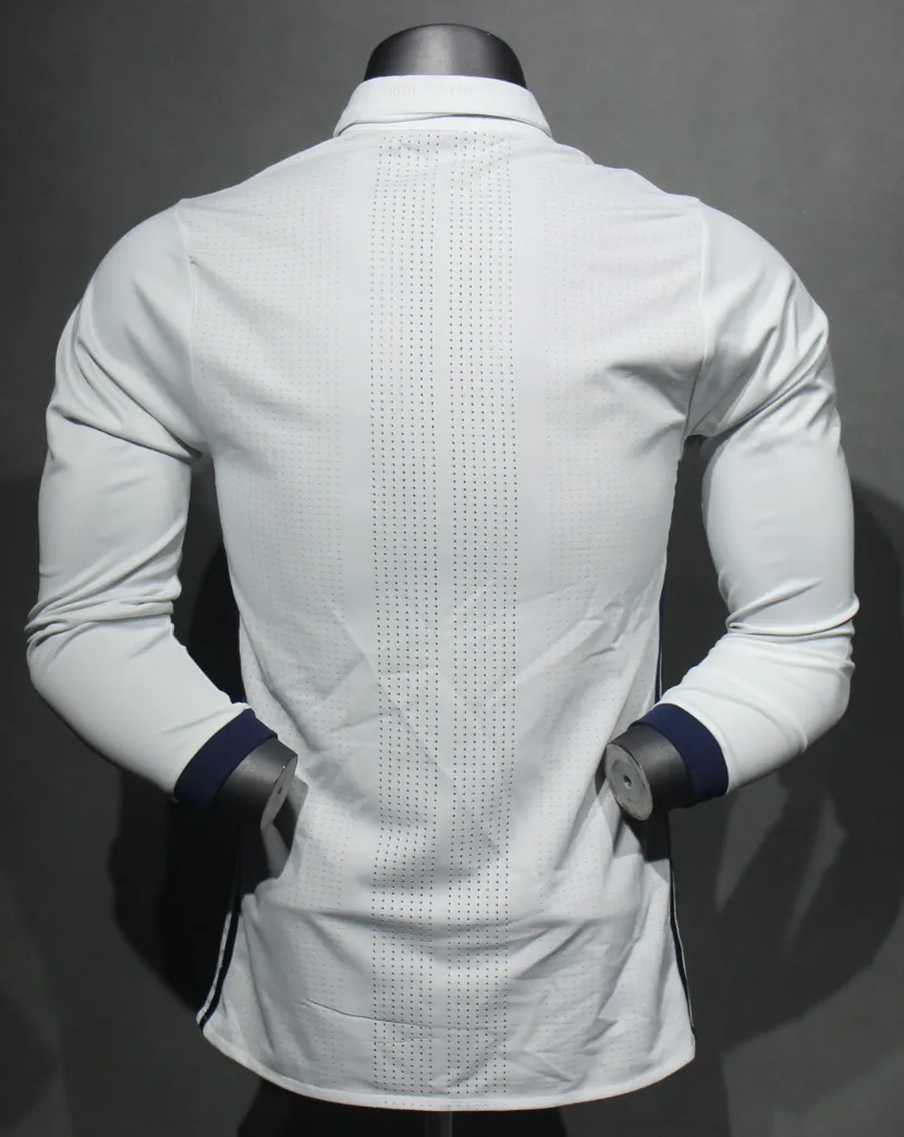 16-17 Real Madrid Home Retro Kit Vintage Player Version Long Sleeve Shirt AAAAJersey Dropship Y 4