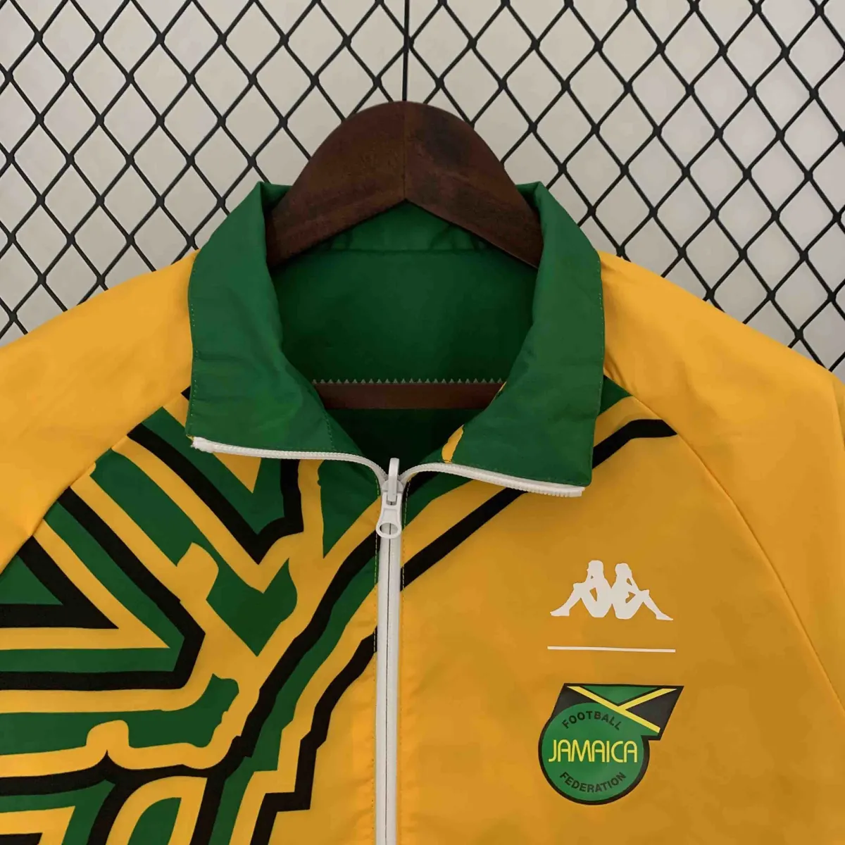 2024 Jamaica Reversible Windbreaker Orange&Green Double-Sides Jacket Soccer Jerseys For Sale 6