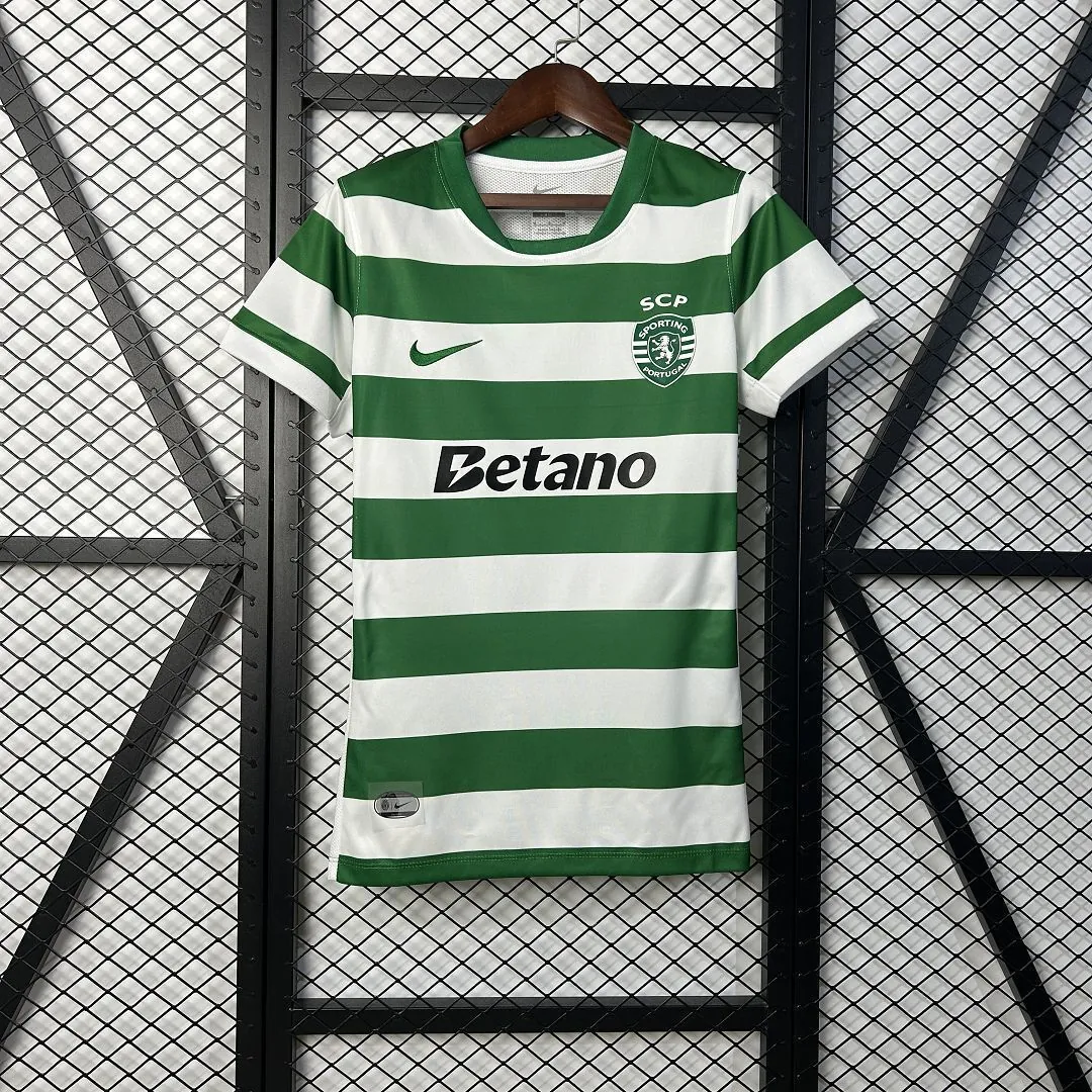 25-26 Sporting Lisbon Home Women Shirt Lady Uniform Sino AAAAJersey Supply Yupoo 8
