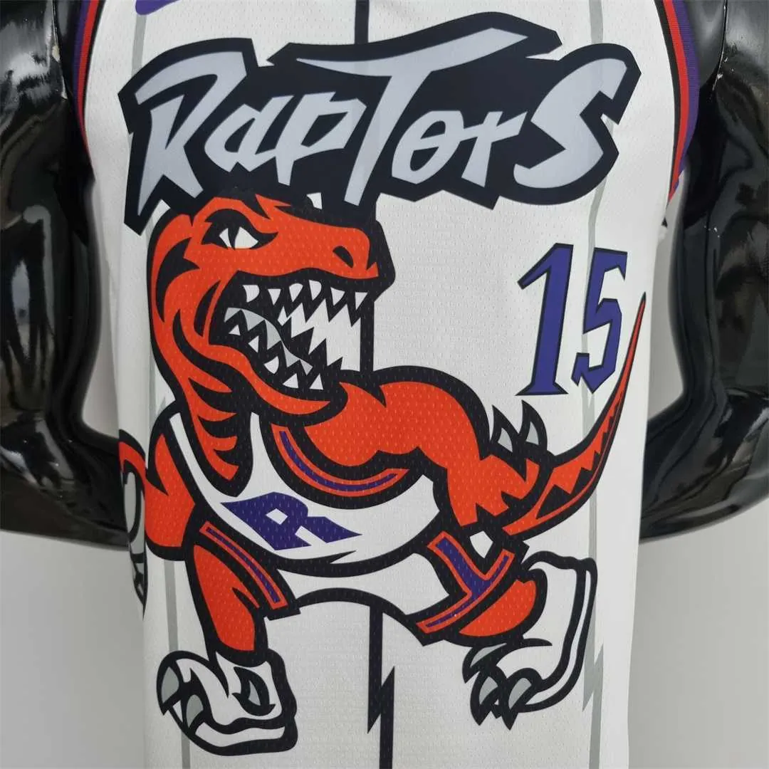 Toronto Raptors CARTER #15 White NBA Jersey 8