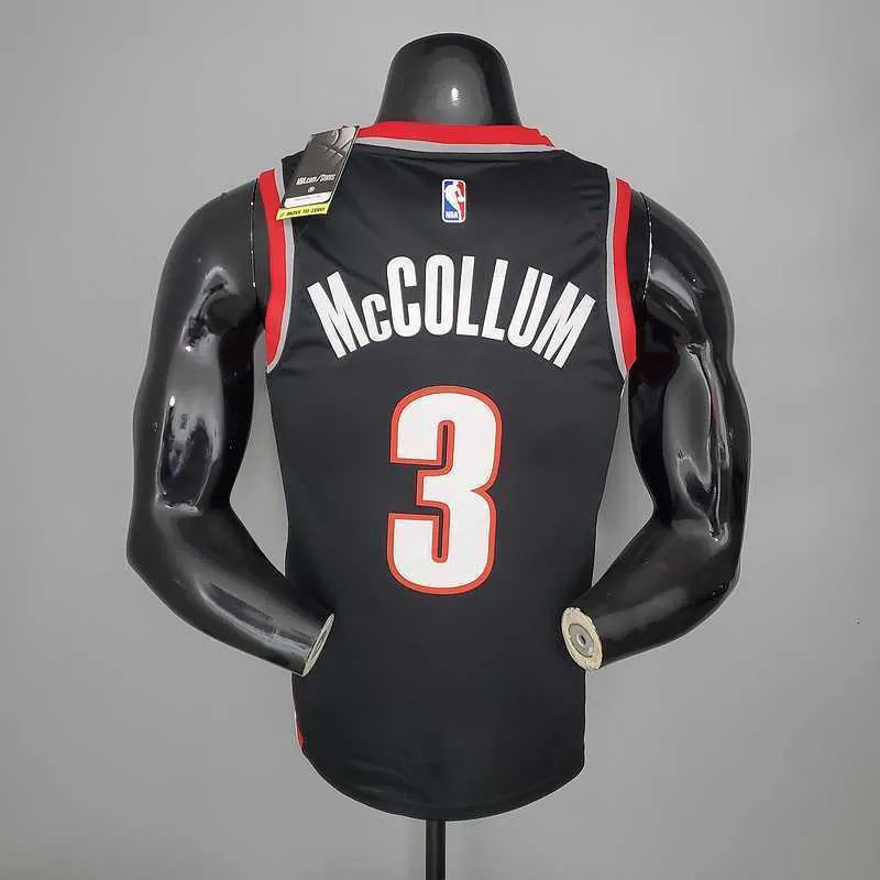 2021 McCOLLUM#3 Trail Blazers Home black 2