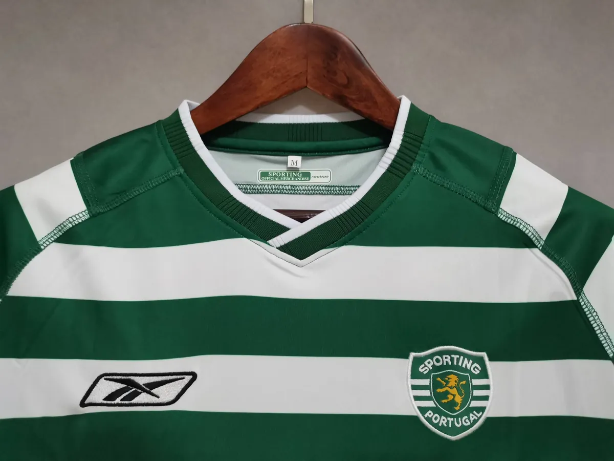 03-04 Sporting Lisbon Home Retro Kit Vintage Shirt Football Jerseys Yupoo 1