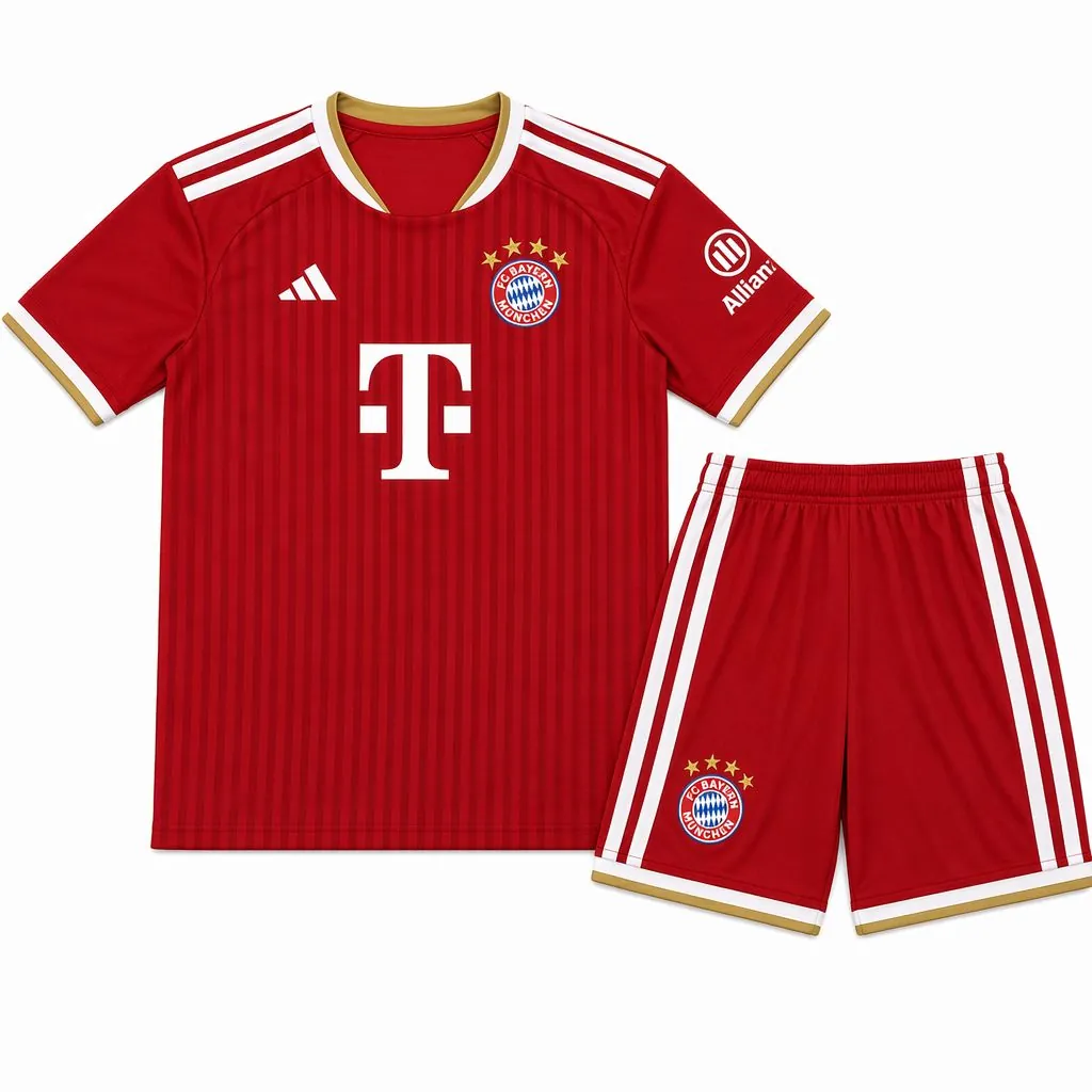 26-27 Bayern Munich Home Kid Kits Youth Football Apparels AAAAJersey Supply Yupoo 2 2