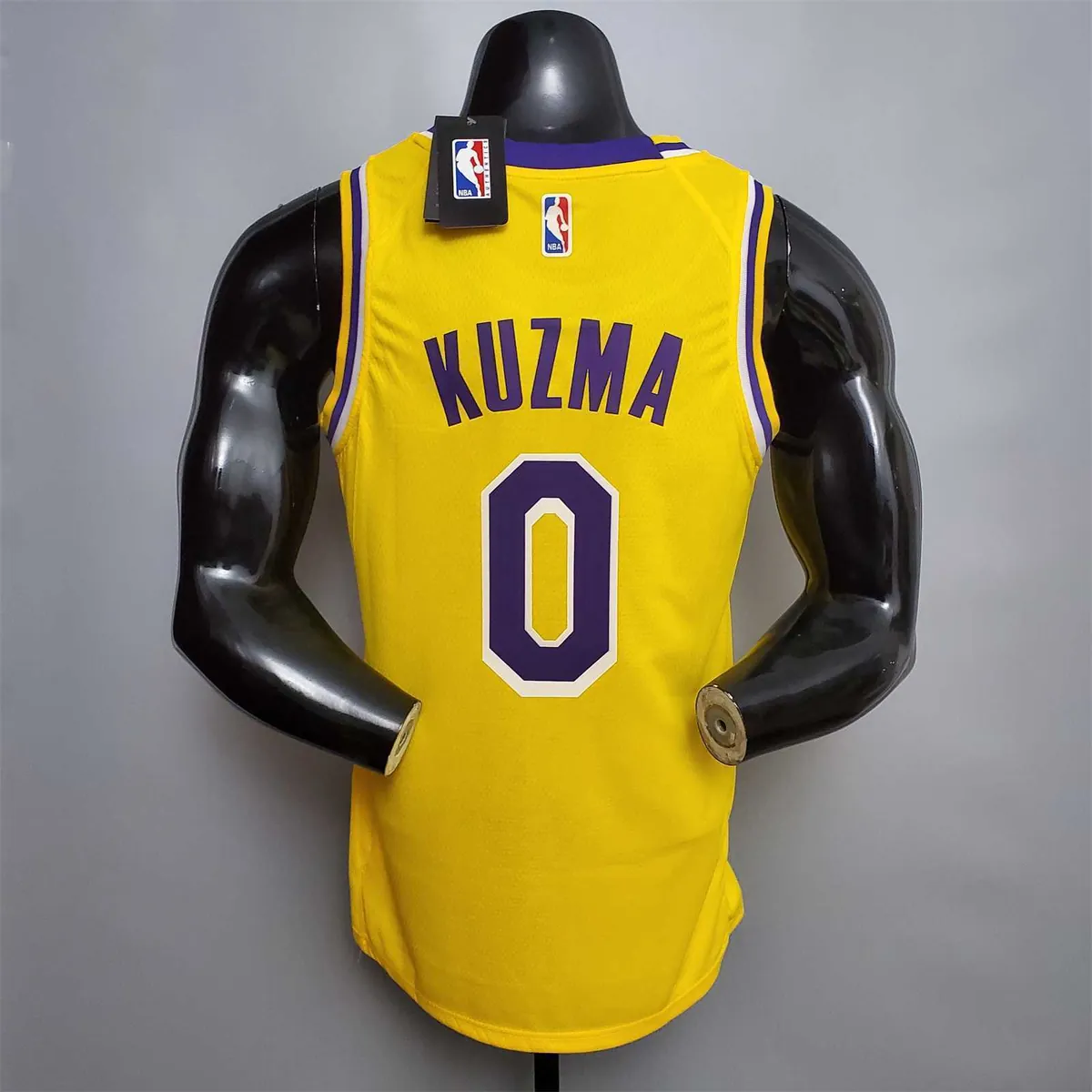 KUZMA #0 Lakers Commemorative Edition Round neck yellow1684437006000 2